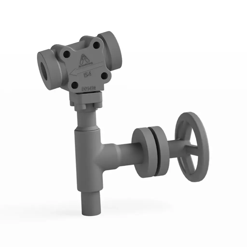 IS-4 Stainless Steel Connector with Integral Strainer (Four Bolt Connector)